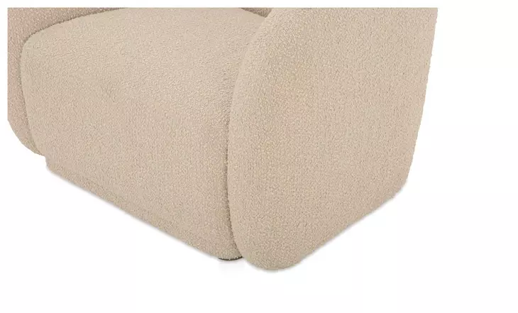 Faye Beige Upholstered Accent Chair