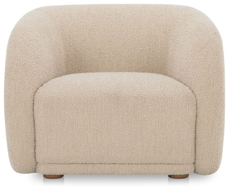 Faye Beige Upholstered Accent Chair