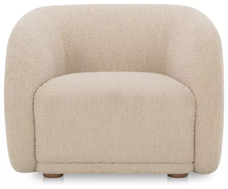 Faye Beige Upholstered Accent Chair