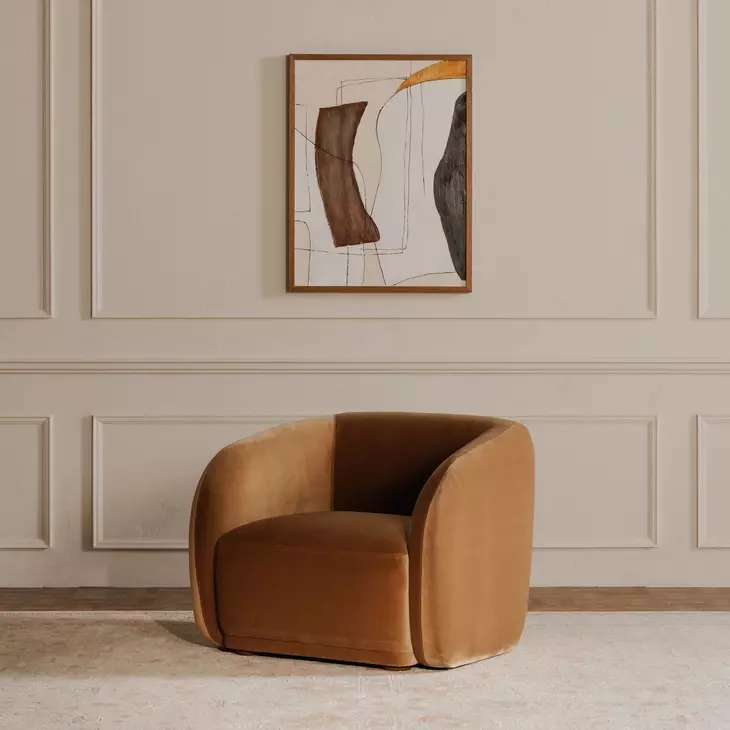 Faye Tan Upholstered Accent Chair