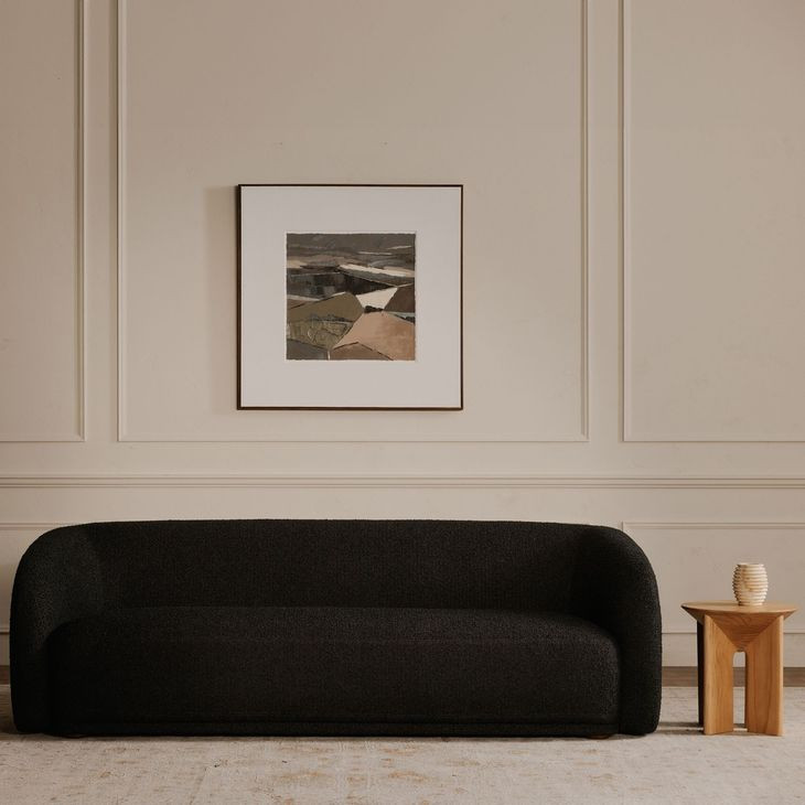 Faye Black 92" Sofa