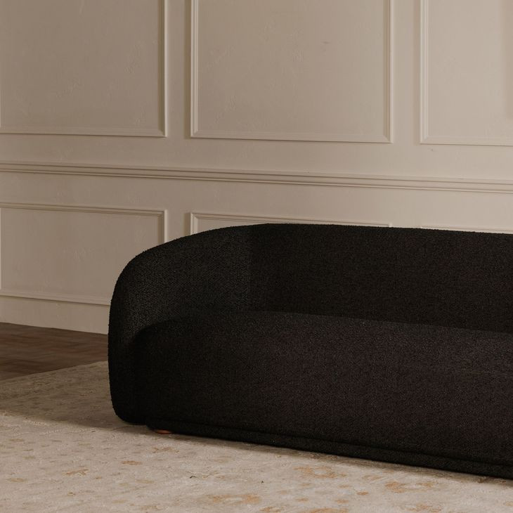 Faye Black 92" Sofa