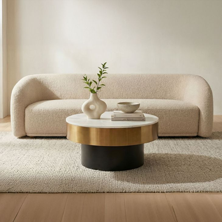 Faye Beige 92" Sofa