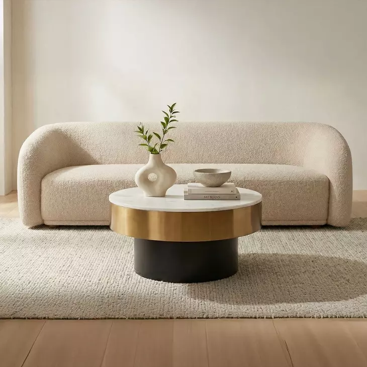 Faye Beige 92" Sofa