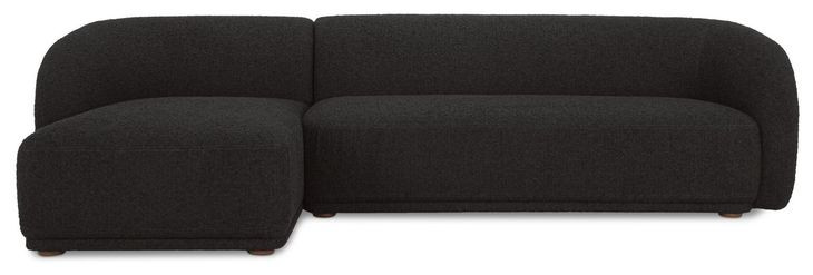 Faye Black 2 Piece Modular LAF Sectional