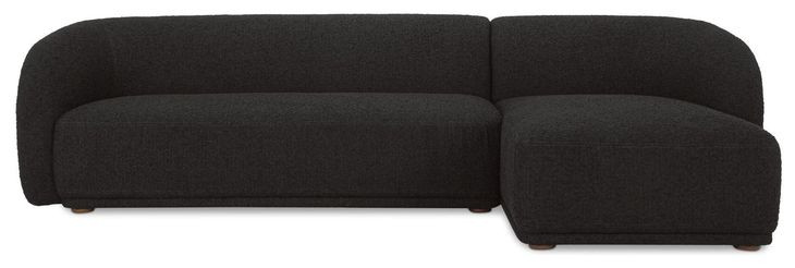 Faye Black 2 Piece Modular RAF Sectional