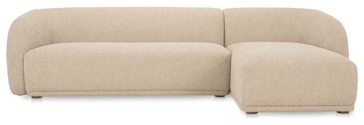 Faye Beige 2 Piece Modular RAF Sectional