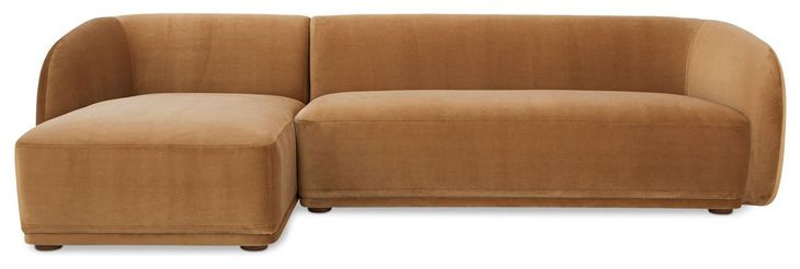 Faye Tan 2 Piece Modular LAF Sectional
