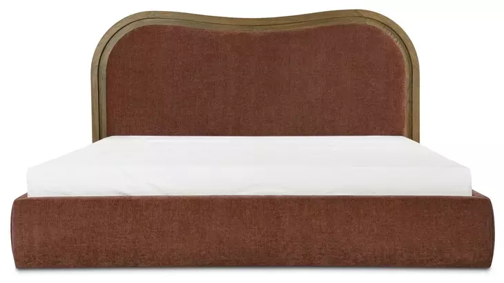 Camilla Chestnut Queen Upholstered Platform Bed