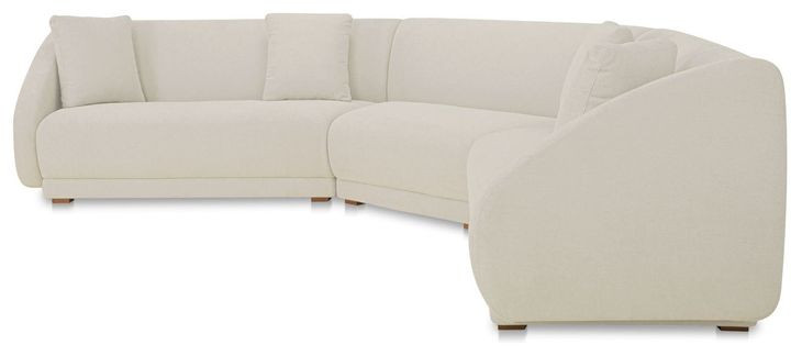 Fraser Off White 3 Piece Modular Sectional