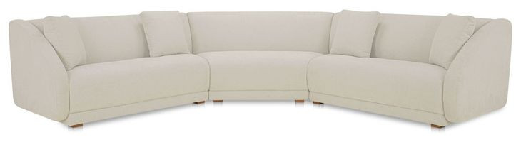 Fraser Off White 3 Piece Modular Sectional