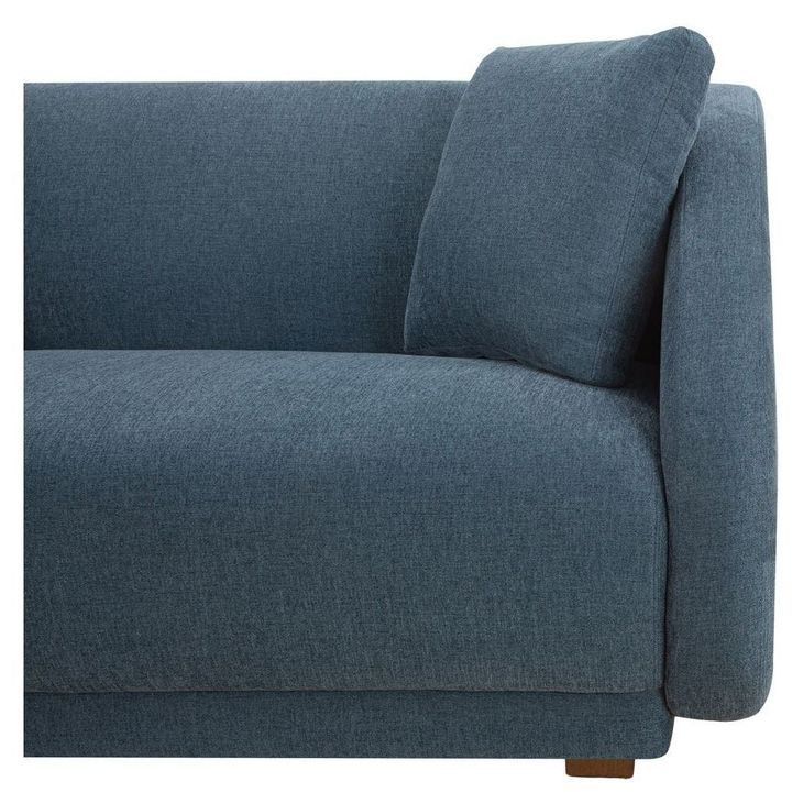 Fraser Deep Blue 4 Piece Modular Sectional with Pillows