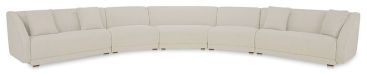 Fraser Off White 5 Piece Modular Sectional