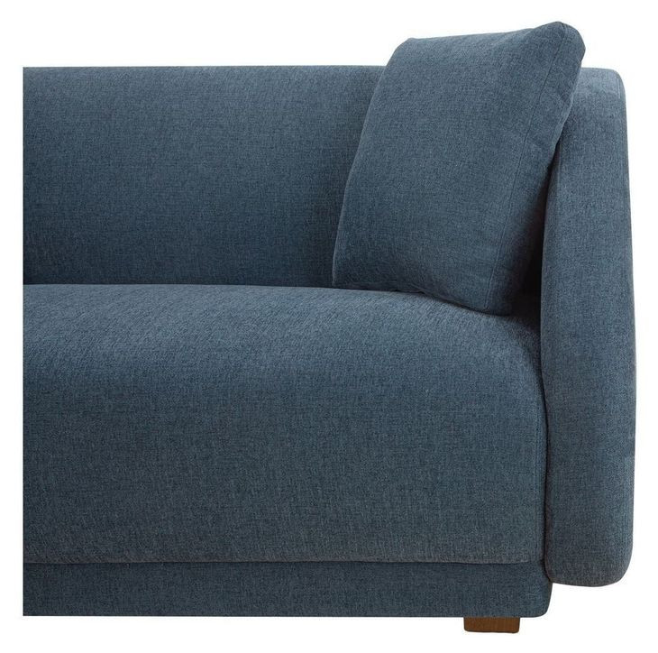 Fraser Deep Blue 5 Piece Modular Sectional with Pillows