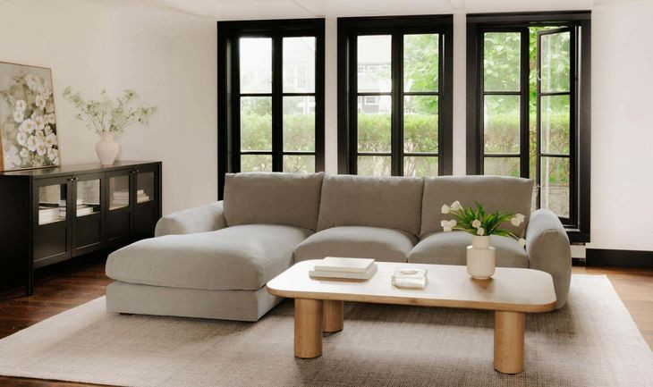Berga Pebble 2 Piece Modular LAF Sectional