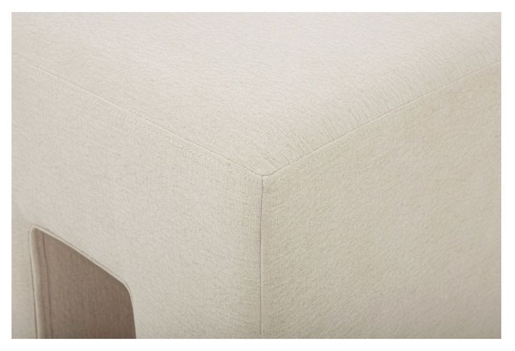 Aidy Oat Upholstered Stool