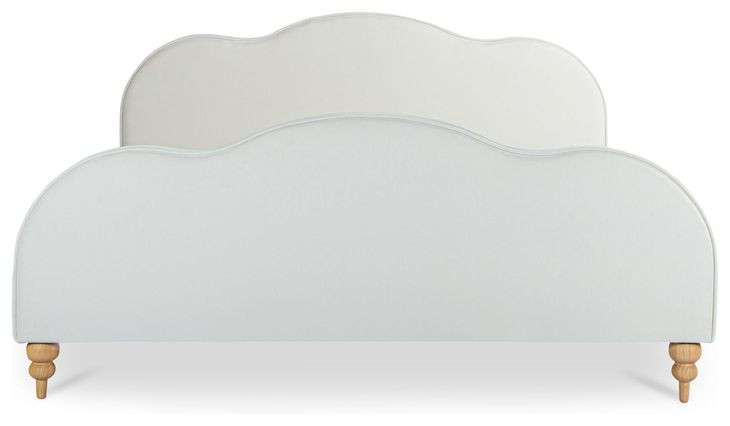 Jacqueline Cream King Upholstered Panel Bed