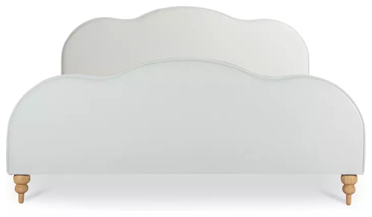 Jacqueline Cream King Upholstered Panel Bed