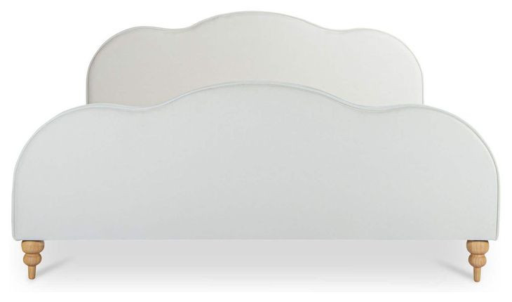 Jacqueline Cream Queen Upholstered Panel Bed