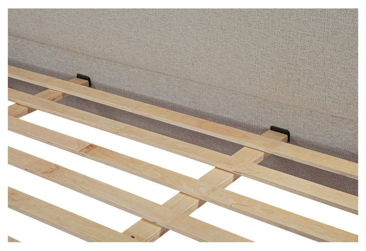 Warren Beige and Brown King Upholstered Panel Bed
