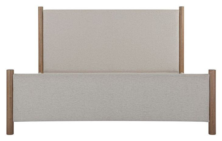 Warren Beige And Brown Upholstered Panel Bedroom Set