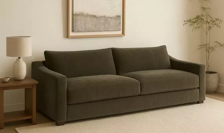 Farrow Cedar Green Modular 91" Sofa