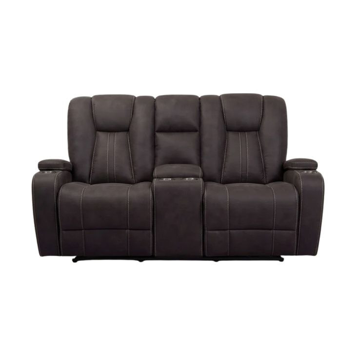 Amirah Dark Gray Glider Loveseat