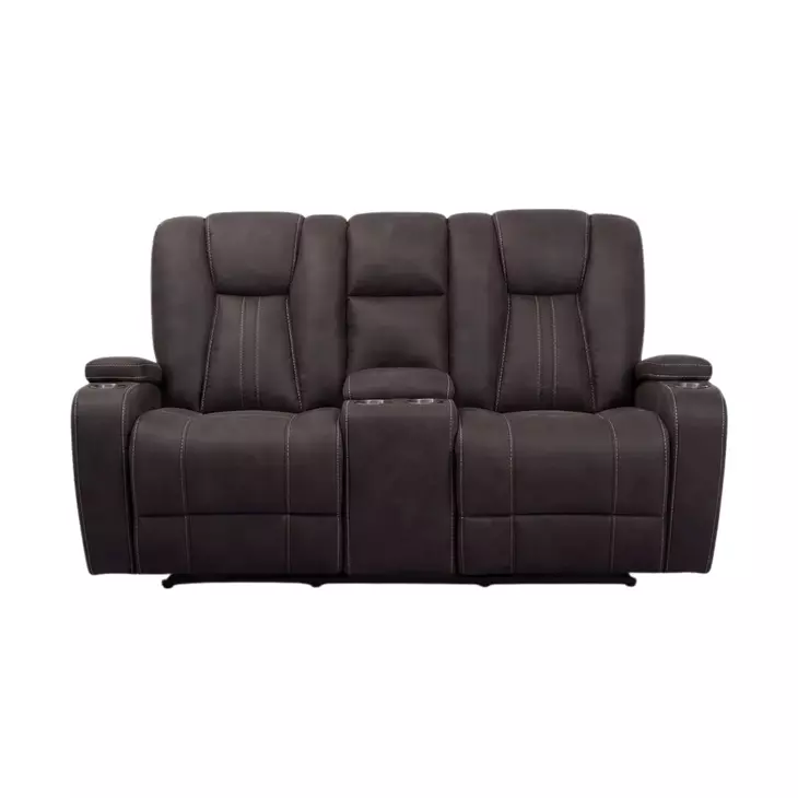 Amirah Dark Gray 74" Glider Loveseat