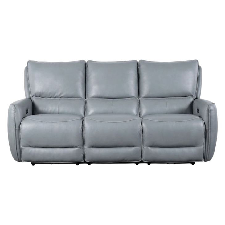 Phineas Pale Blue 85" Power Reclining Sofa