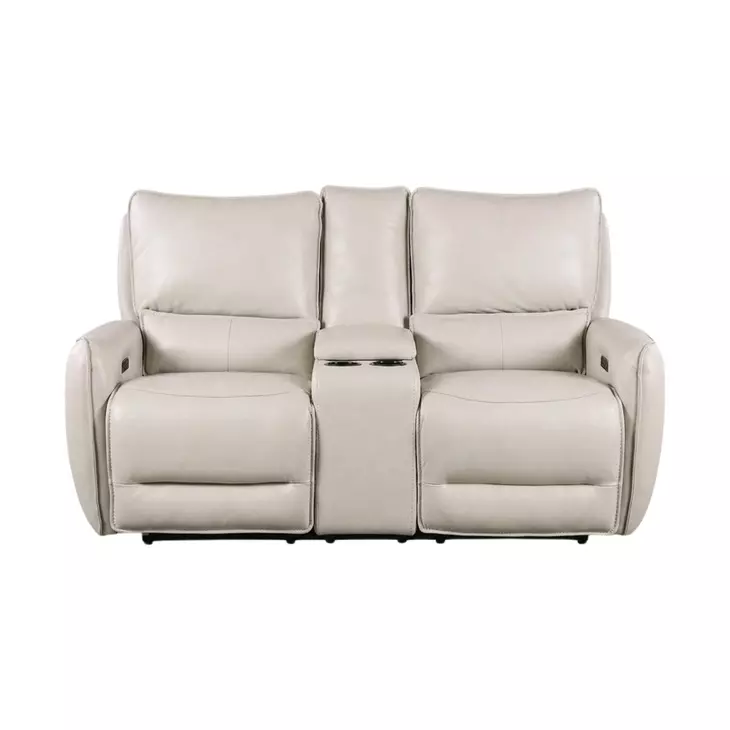 Phineas Beige 74" Power Reclining Loveseat