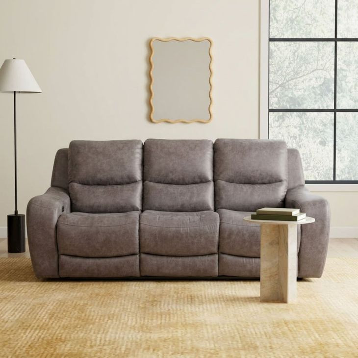 Demetrius Brown 90" Power Reclining Sofa with USB Charging