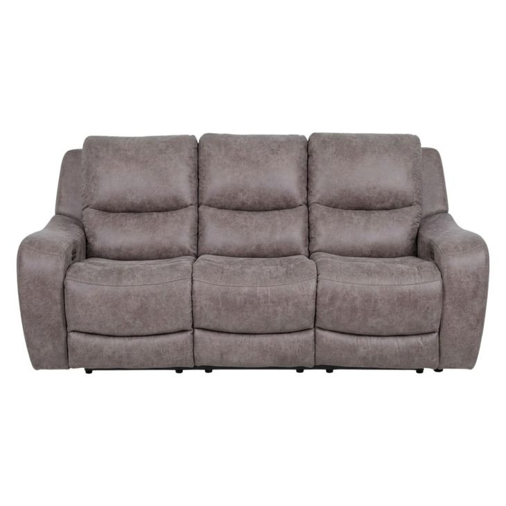 Demetrius Brown 90" Power Reclining Sofa with USB Charging