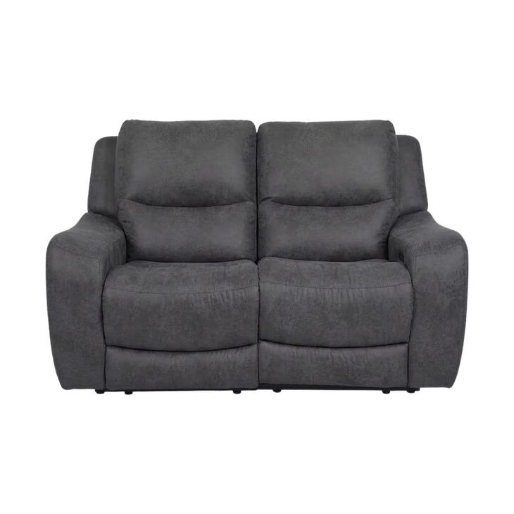 Demetrius Dark Gray Power Reclining 66" Loveseat with USB Charging
