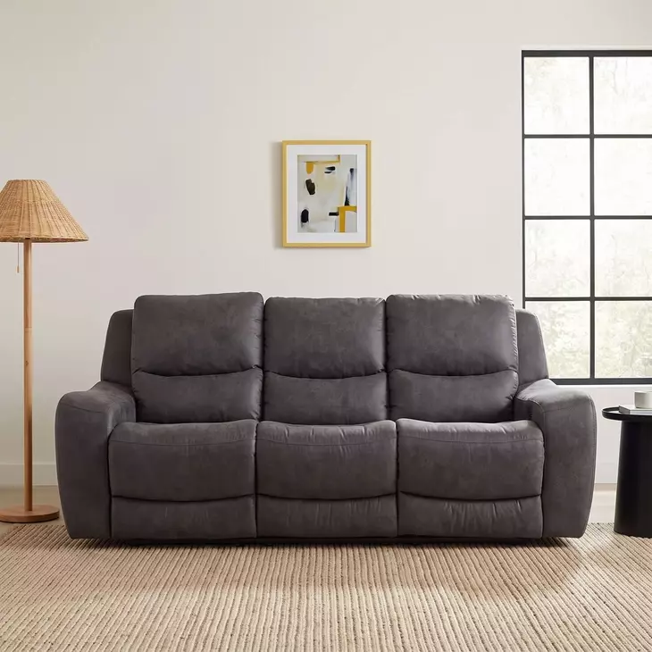 Demetrius Dark Gray 90" Power Reclining Sofa with USB Charging