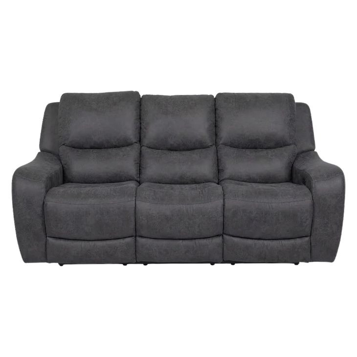 Demetrius Dark Gray 90" Power Reclining Sofa with USB Charging
