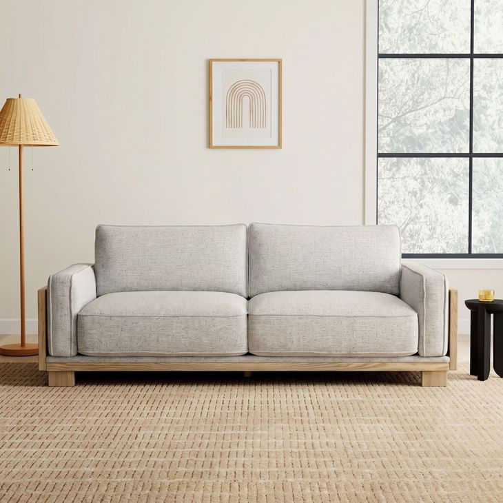 Harstad Light Brown And Natural Sofa