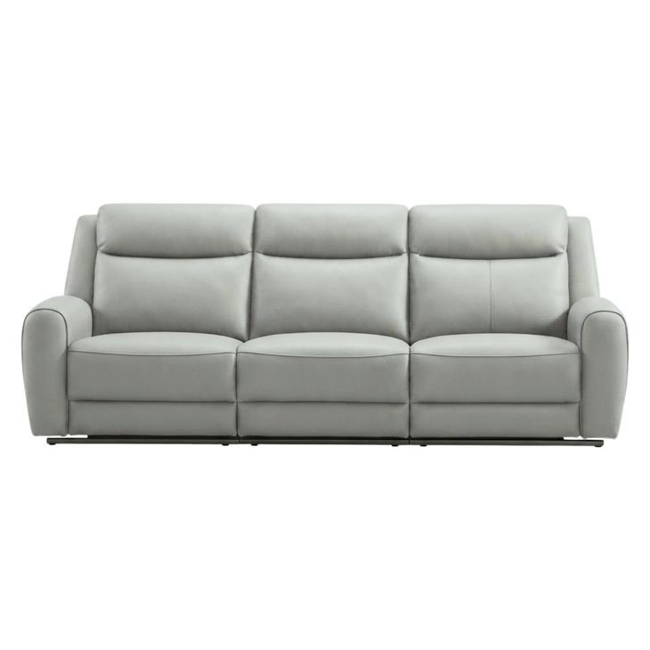 Jacobus Light Gray 87" Manual Reclining Sofa