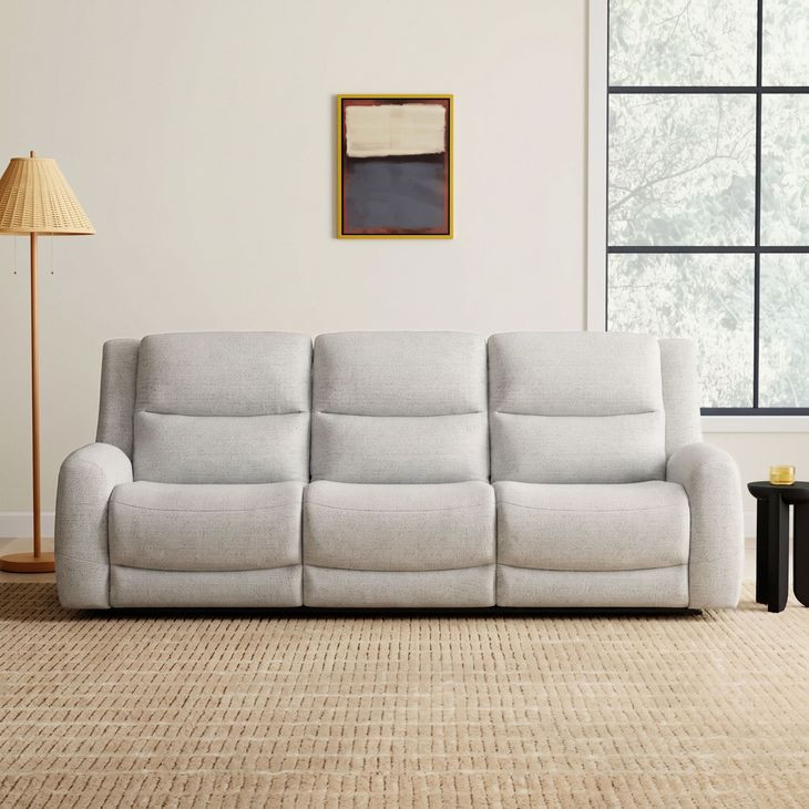 Giraldus Beige 88" Manual Reclining Sofa