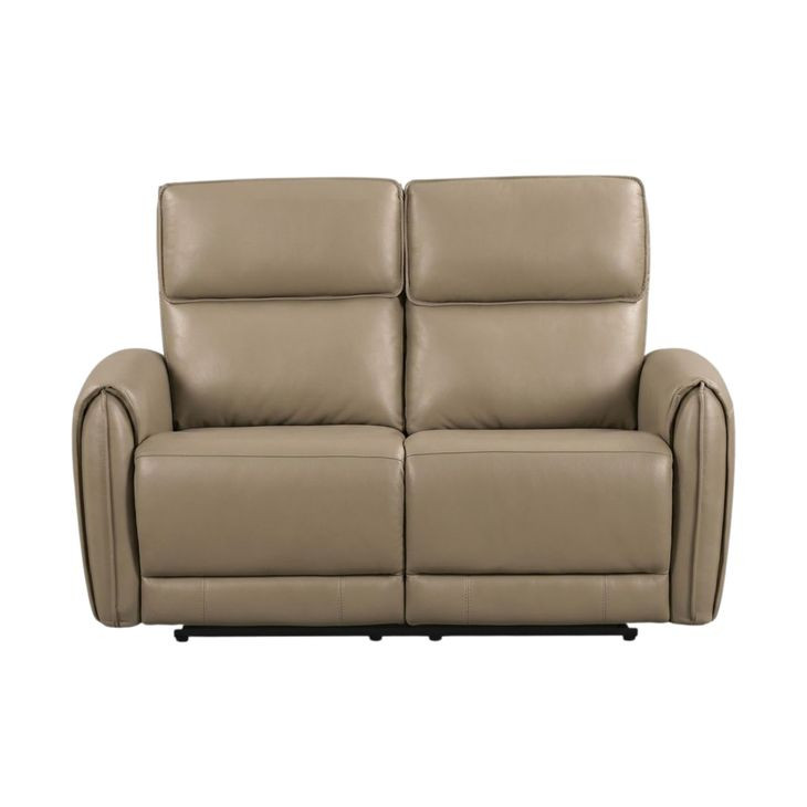 Schlieren Beige 57" Power Reclining Loveseat with USB Charging