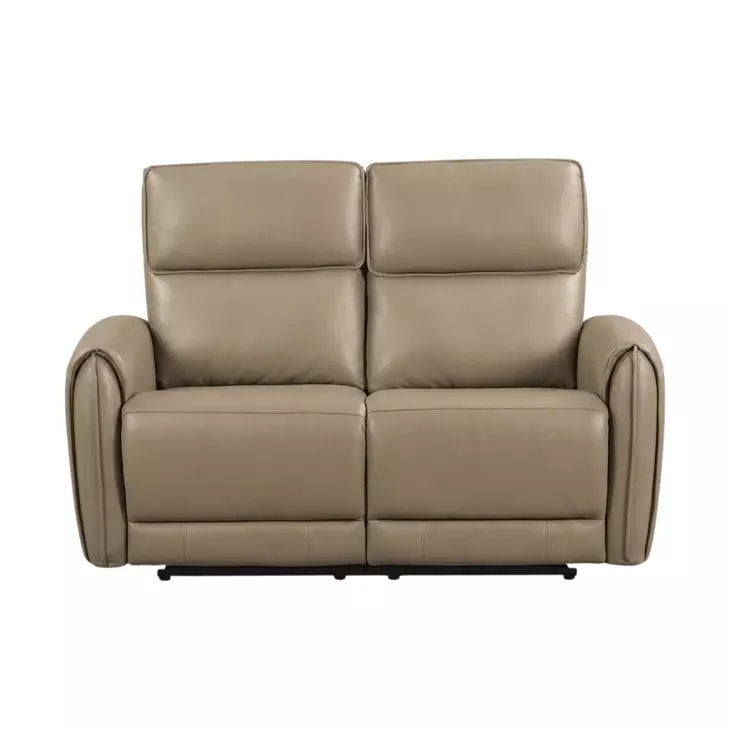 Schlieren Beige 57" Power Reclining Loveseat with USB Charging