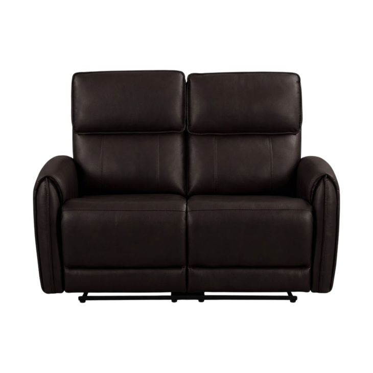 Schlieren Black 57" Power Reclining Loveseat with USB Charging