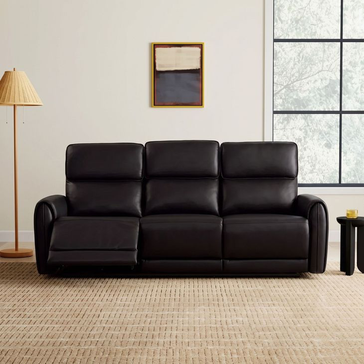 Schlieren Black 81" Power Reclining Sofa with USB Charging