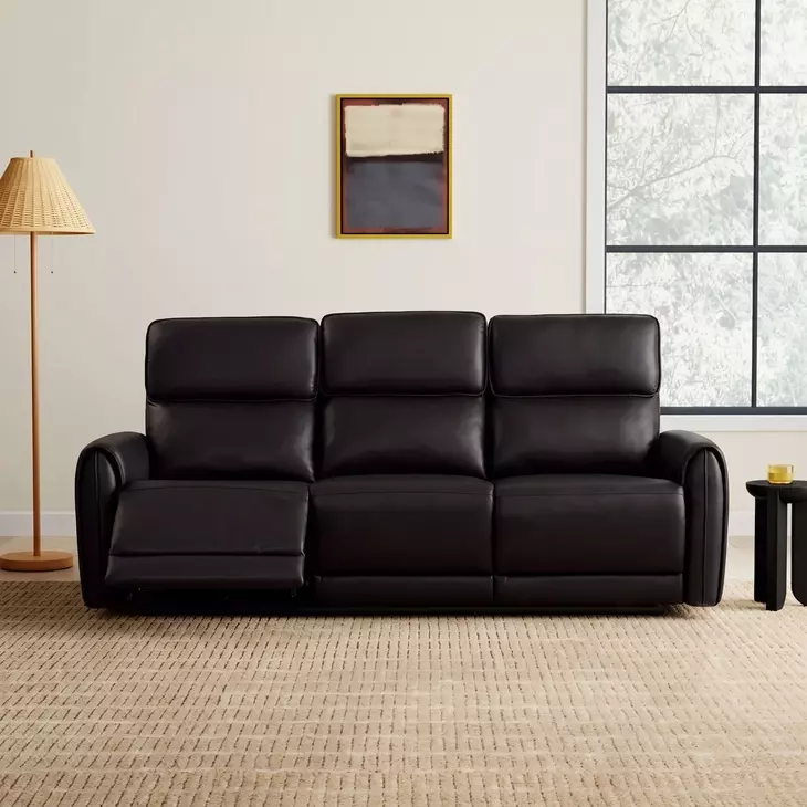 Schlieren Black 81" Power Reclining Sofa with USB Charging