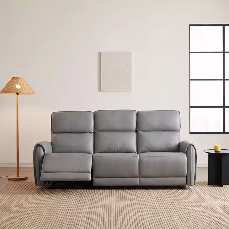 Schlieren Gray 81" Power Reclining Sofa with USB Charging