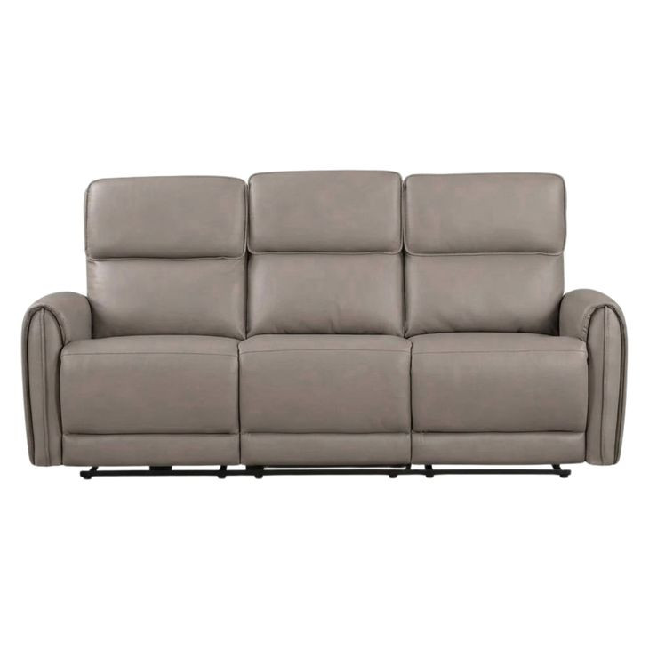 Schlieren Light Brown 81" Power Reclining Sofa with USB Charging