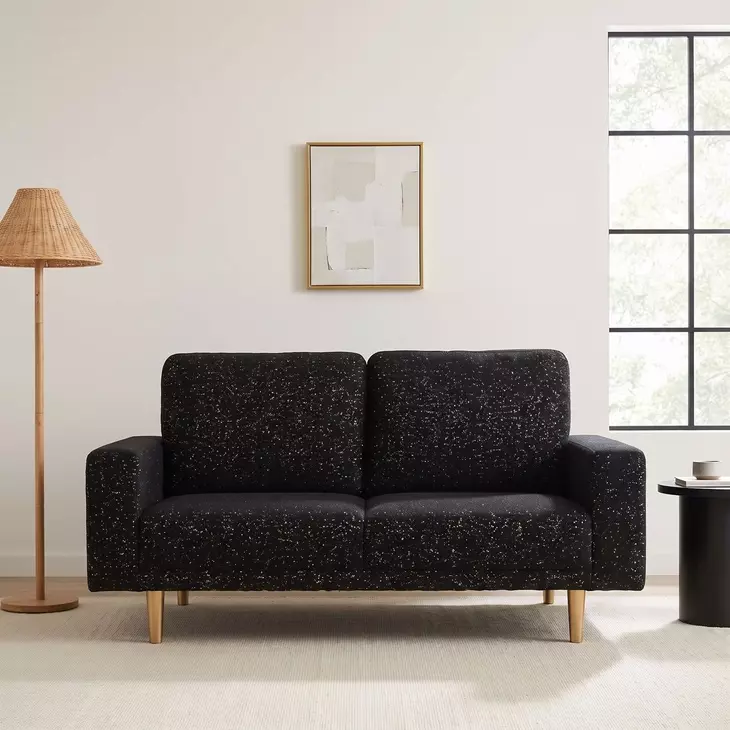 Elverum Black 63" Loveseat