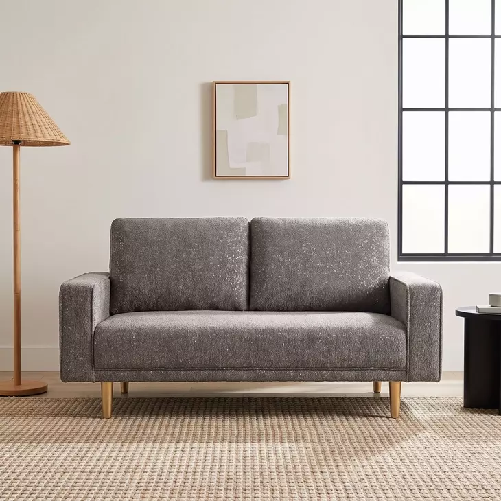 Elverum Charcoal Gray 63" Loveseat