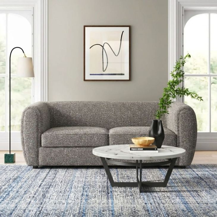 Verdal Charcoal Gray Loveseat