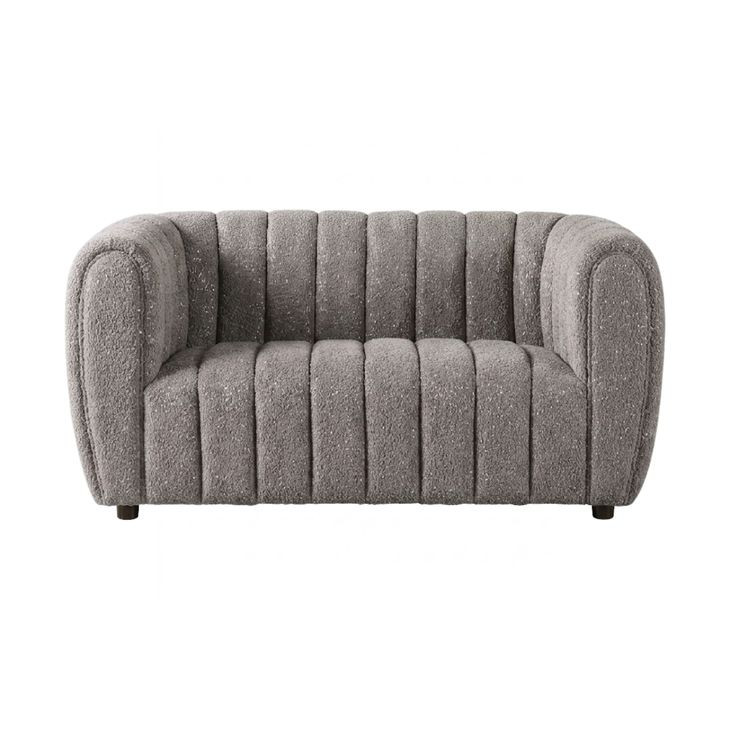 Aversa Charcoal Gray 63" Loveseat