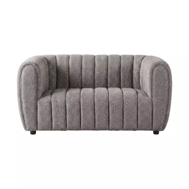 Aversa Charcoal Gray 63" Loveseat
